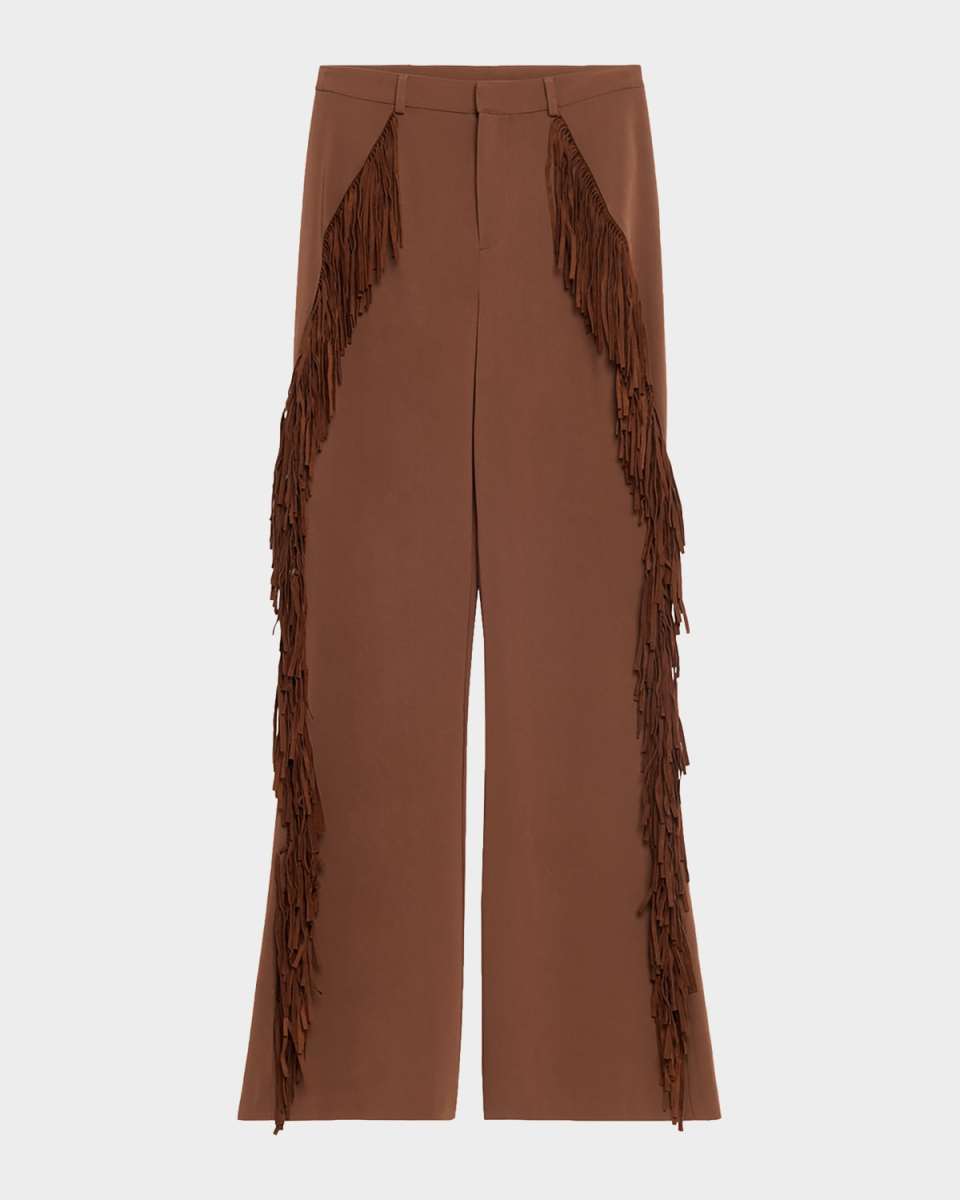Keo Fringe-Trim Pants